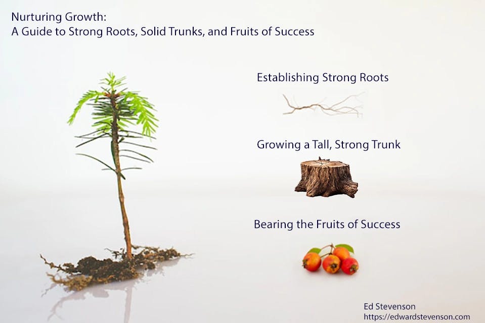 Cover Image for Nurturing Growth: A Guide to Strong Roots, Solid Trunks, and Fruits of Success
